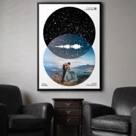 Magic Sky Foto & Sound - Tablou personalizat cu harta stele, fotografie si sunet Image